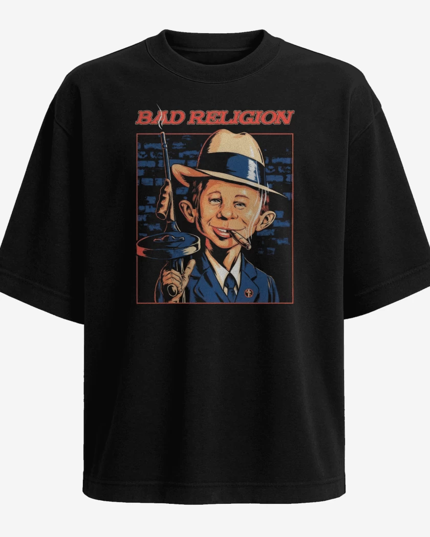 Polera Oversize Negro de MAD Religion 