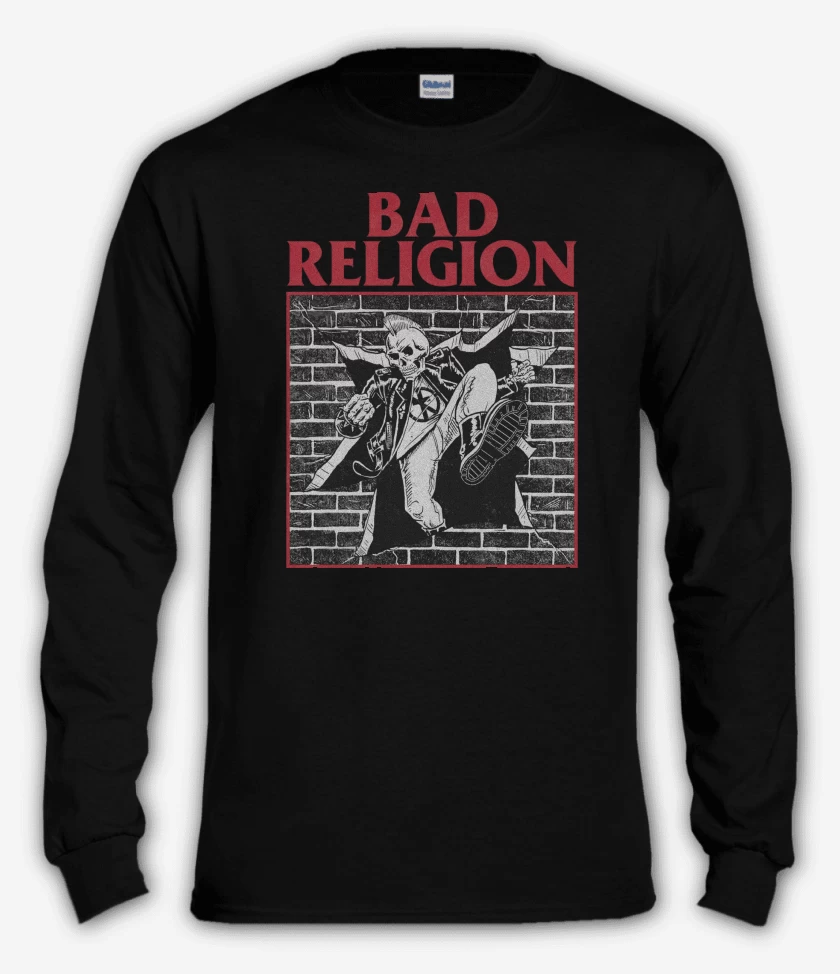Polera manga larga Negro de Bad Religion Break the Wall