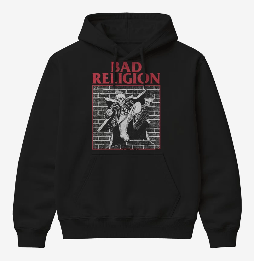 Poleron Canguro básico Bad Religion Break the Wall