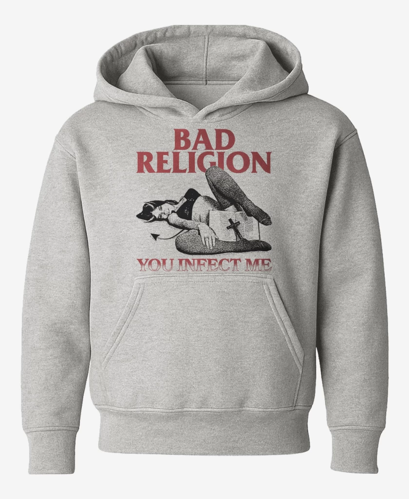 Poleron de niño Gris Melange de Bad Religion You Infect Me