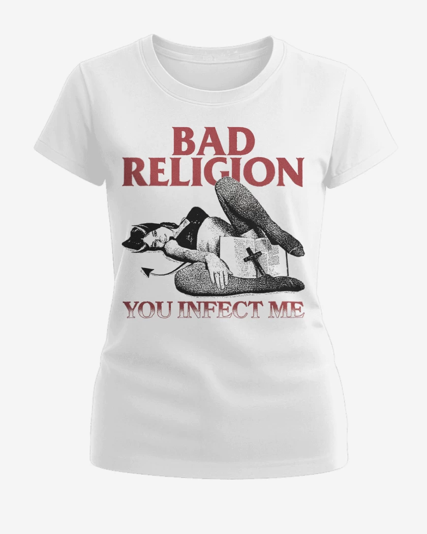 Polera de Mujer Blanco de Bad Religion You Infect Me