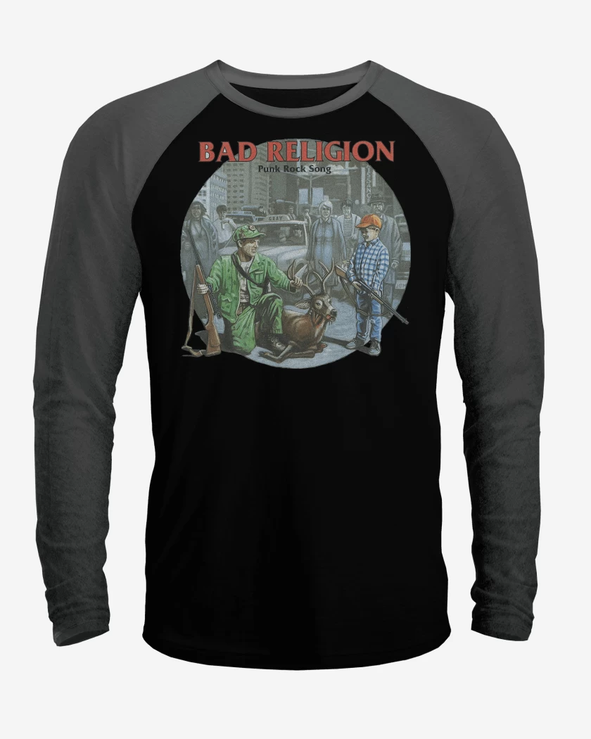 Polera Raglan Bad Religion Punk Rock Song