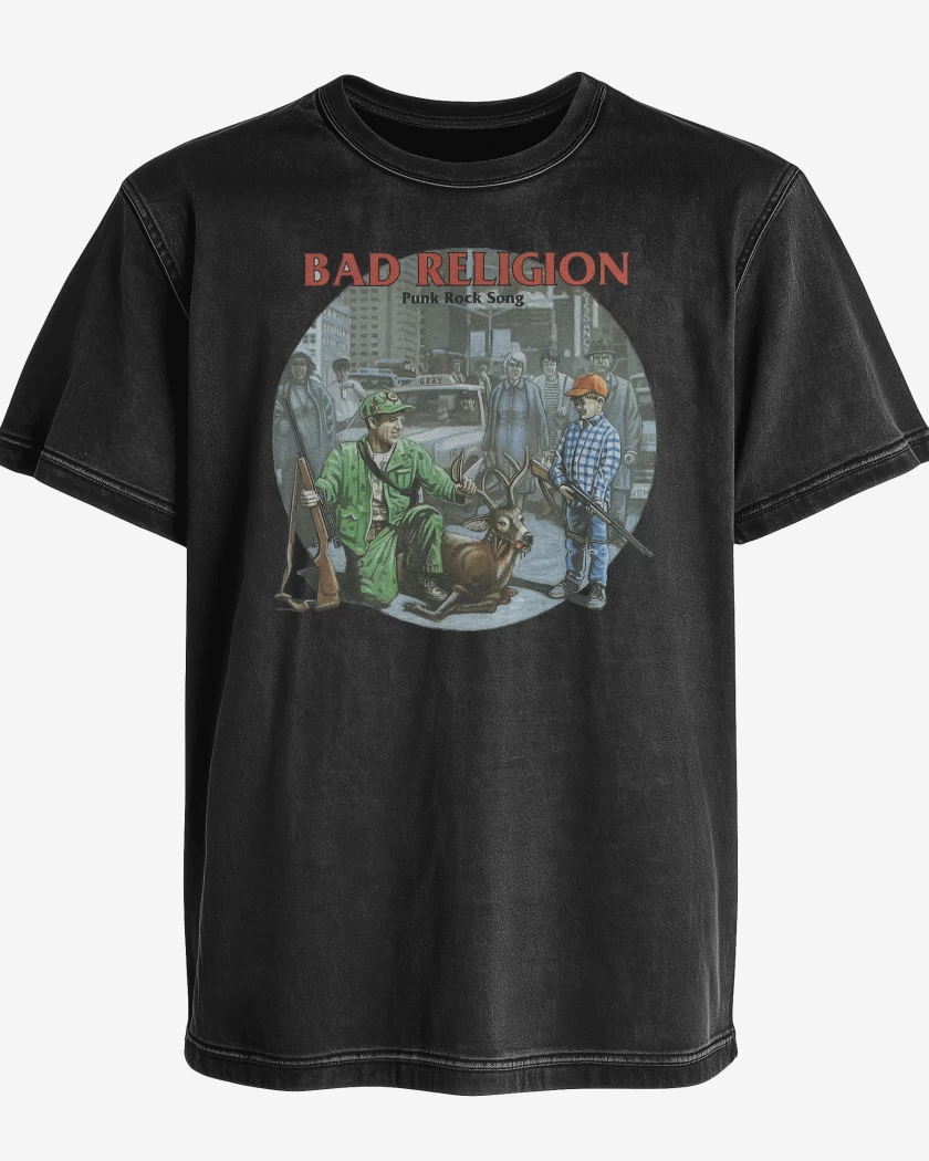 Polera desgastada Bad Religion Punk Rock Song
