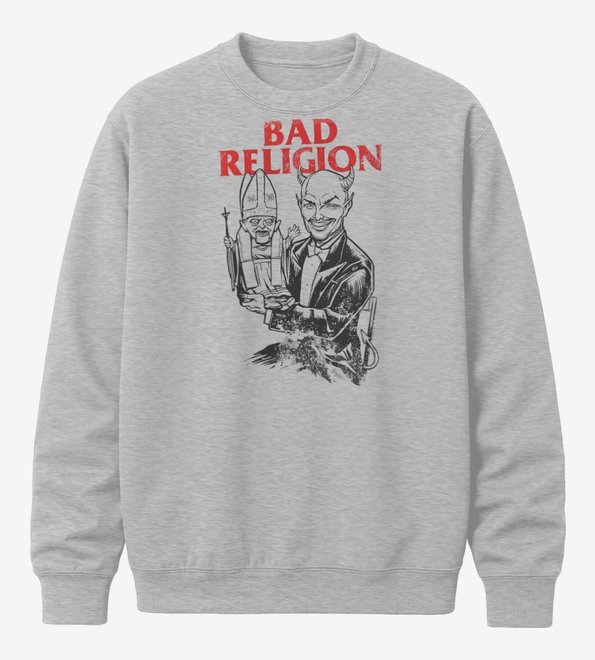 Poleron polo Gris Melange de Bad Religion Puppet