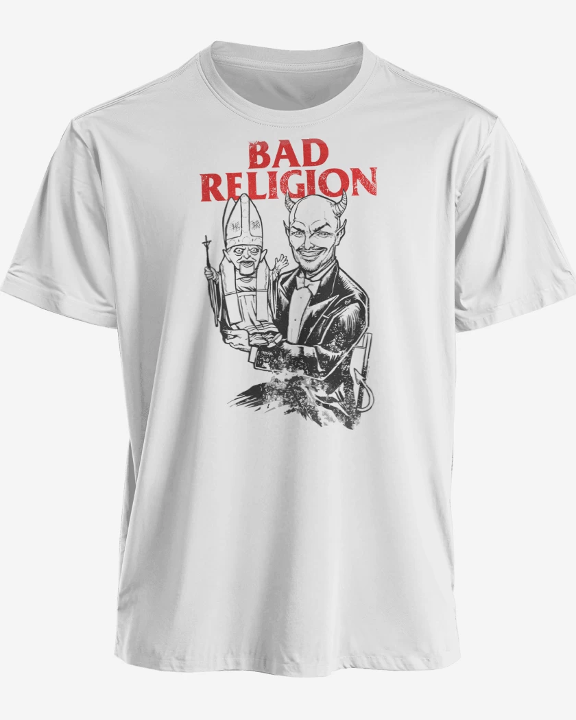 Polera premium Blanco de Bad Religion Puppet