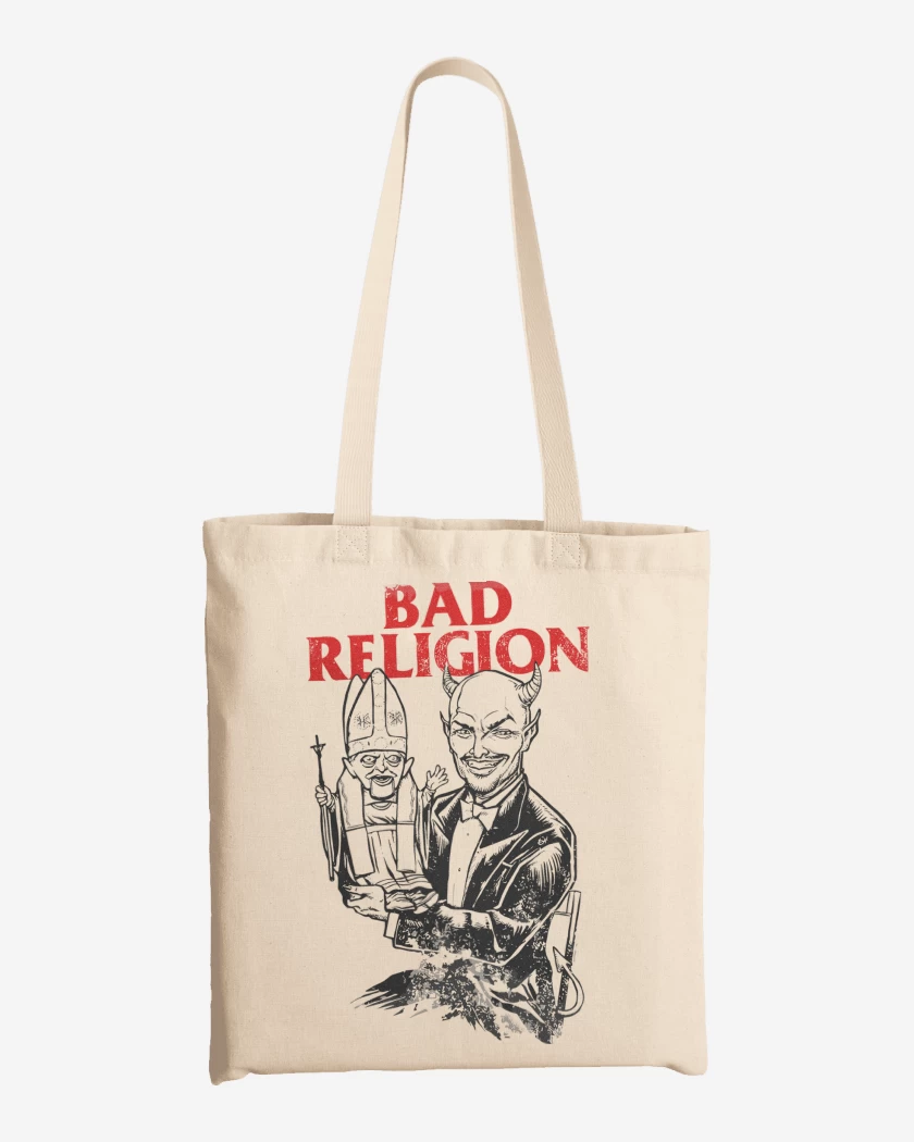 Totebag Blanco de Bad Religion Puppet