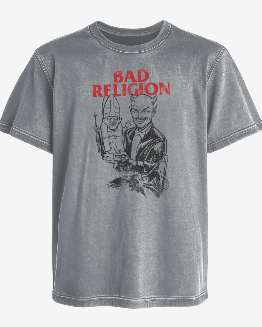 Polera desgastada Gris Melange de Bad Religion Puppet