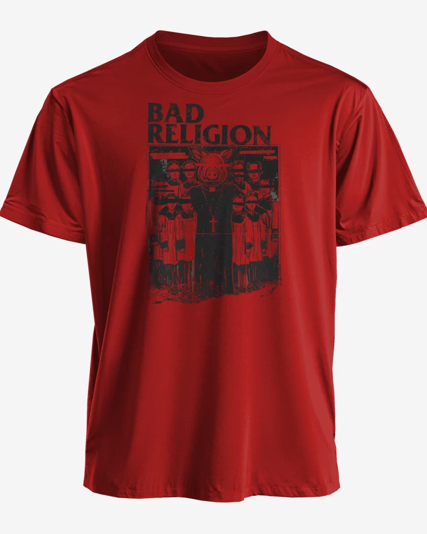 Polera premium Rojo de Bad Religion Pig