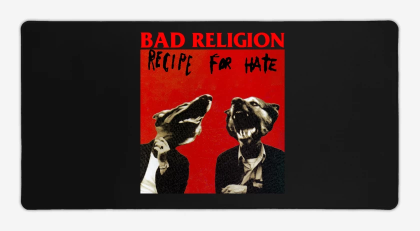 Mouse pad Gamer Negro de Bad Religion Recipe For Hate 
