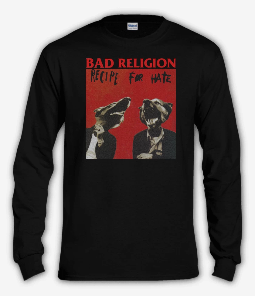 Polera manga larga Negro de Bad Religion Recipe For Hate 