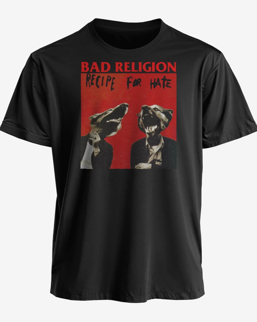 Polera premium Negro de Bad Religion Recipe For Hate 