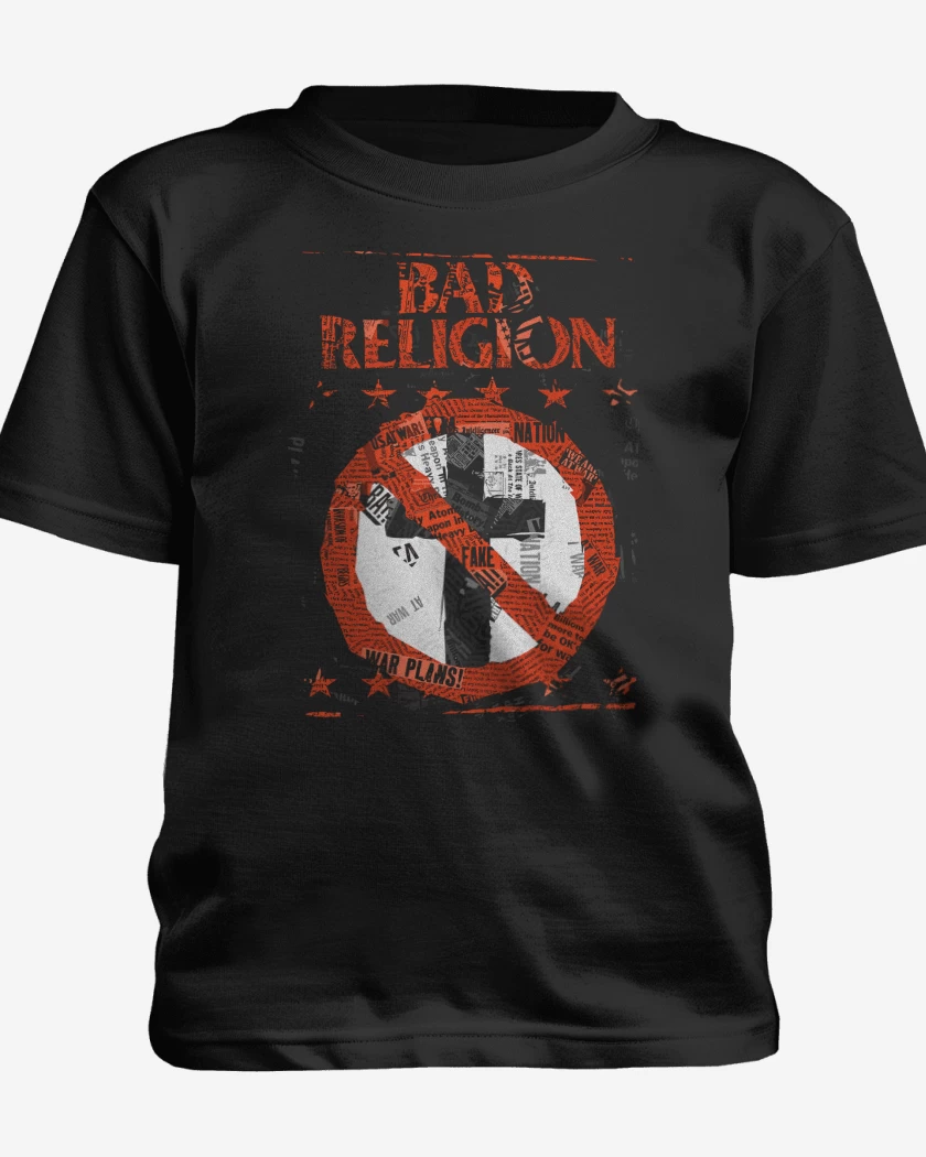 Polera de niño Negro de Bad Religion Cruz