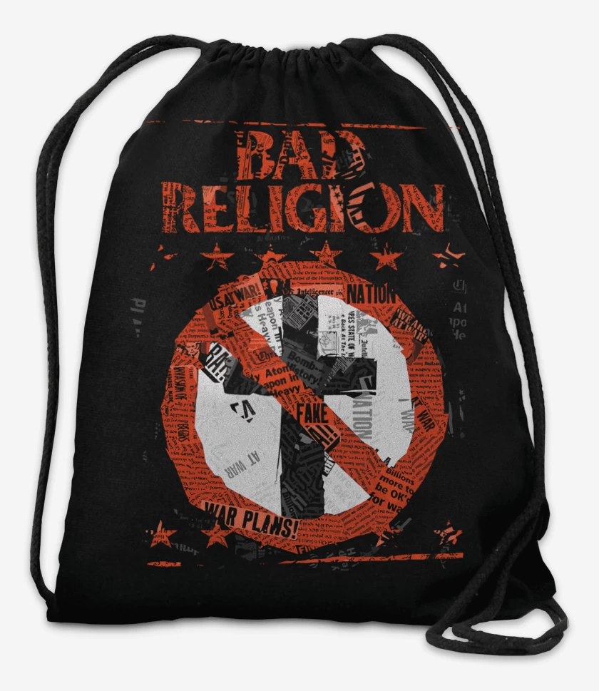 Mochila Negro de Bad Religion Cruz