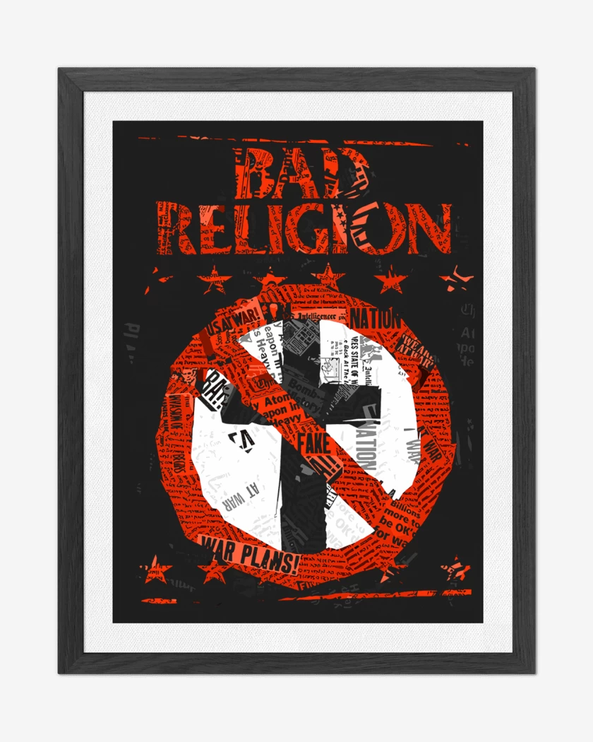 Cuadro decorativo Bad Religion Cruz