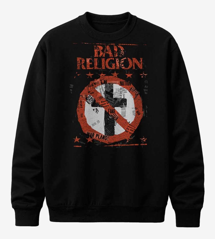 Poleron polo Bad Religion Cruz