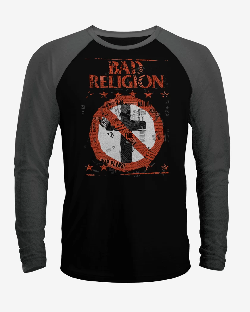 Polera Raglan Bad Religion Cruz