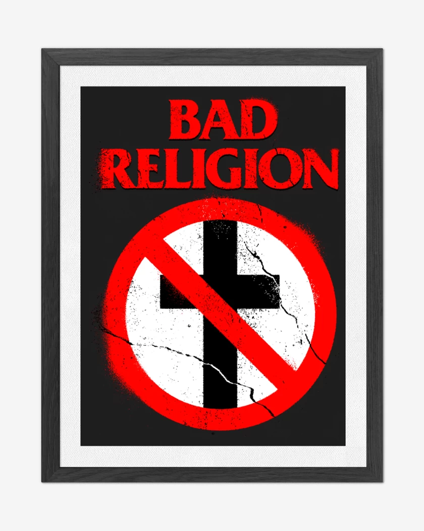 Cuadro decorativo Negro de Bad Religion