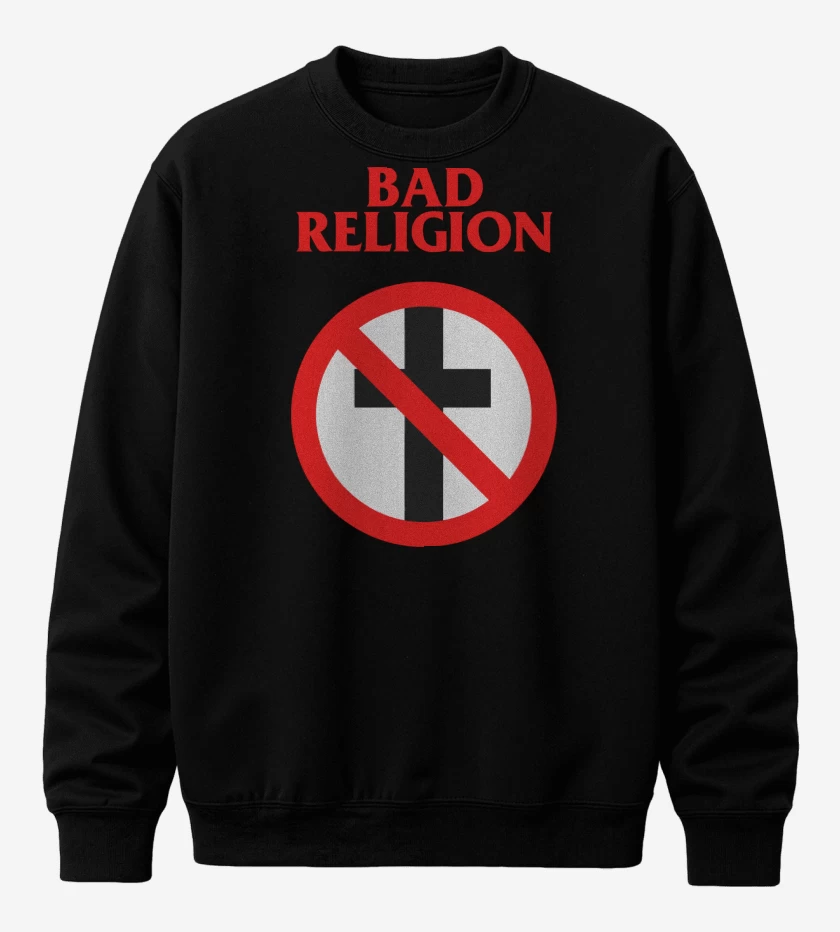 Poleron polo Negro de Bad Religion Logo
