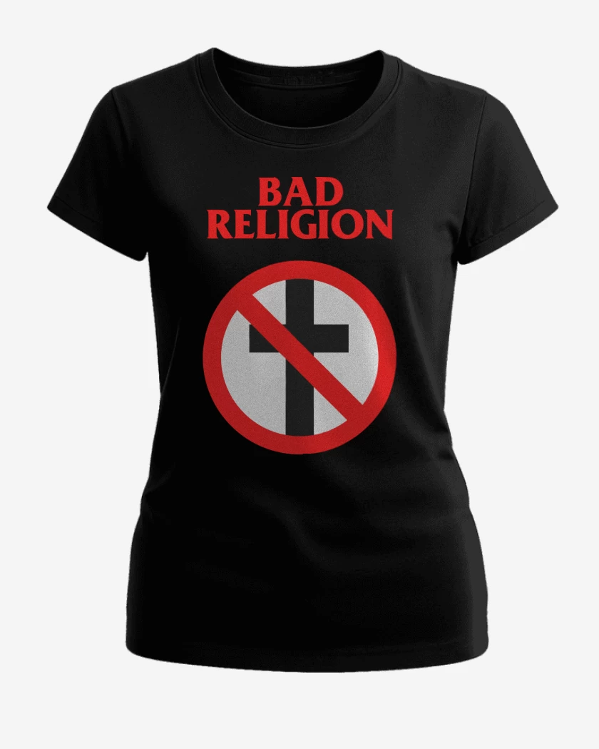 Polera de Mujer Negro de Bad Religion Logo