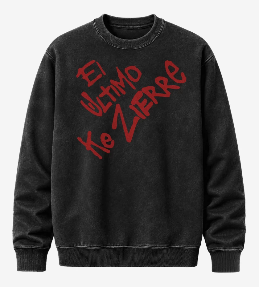 Poleron Polo Acid Wash Negro de El ultimo ke zierre
