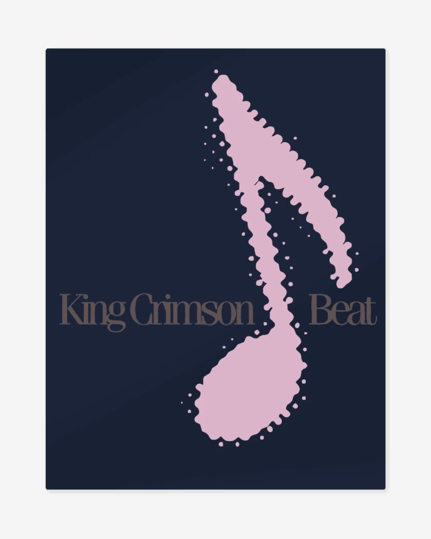 Print metalico King Crimson Beat