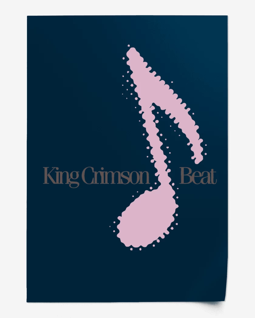Print Azul Marino de King Crimson Beat