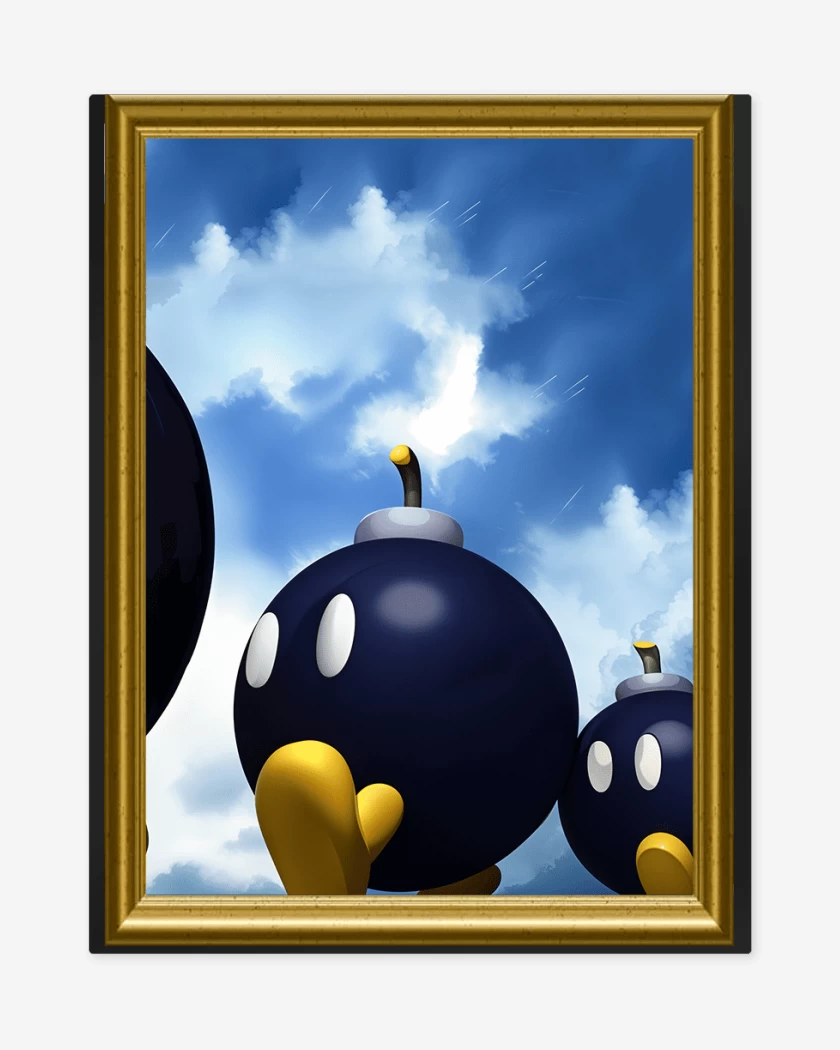 Print metalico Bob-omb pintura