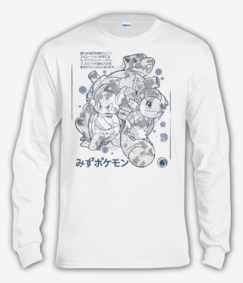 Polera manga larga Blanco de Team Agua