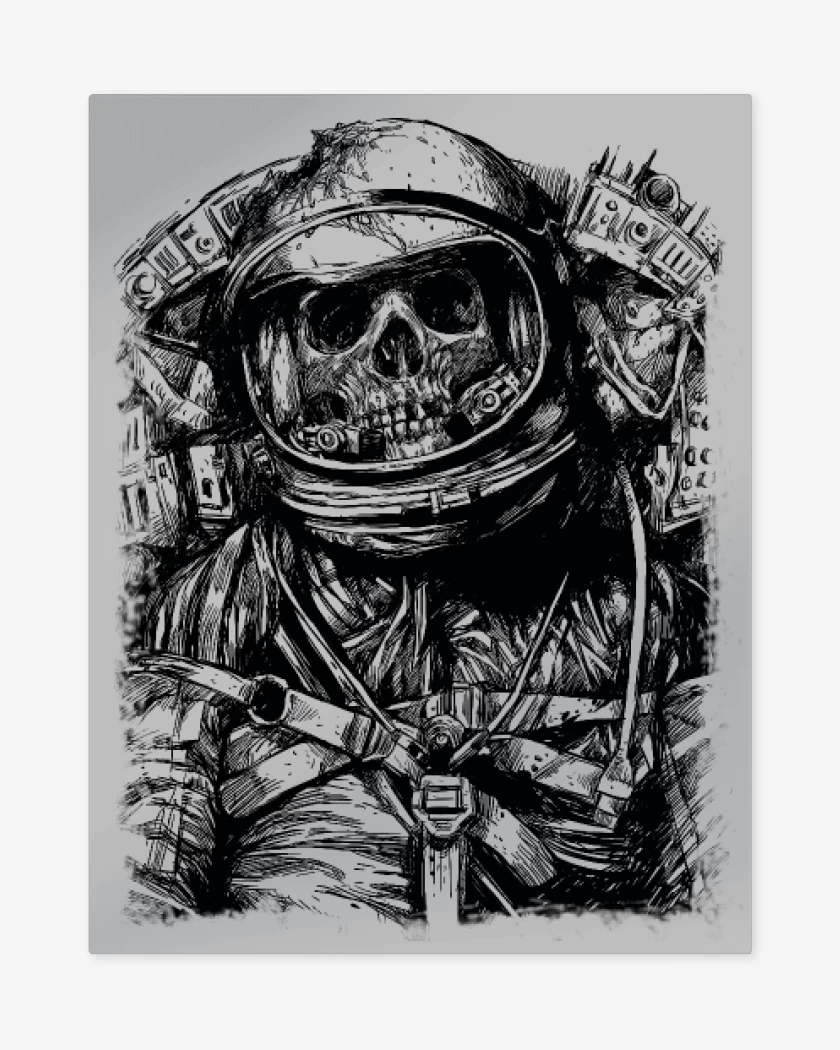 Print metalico Gris Melange de Espacio 3