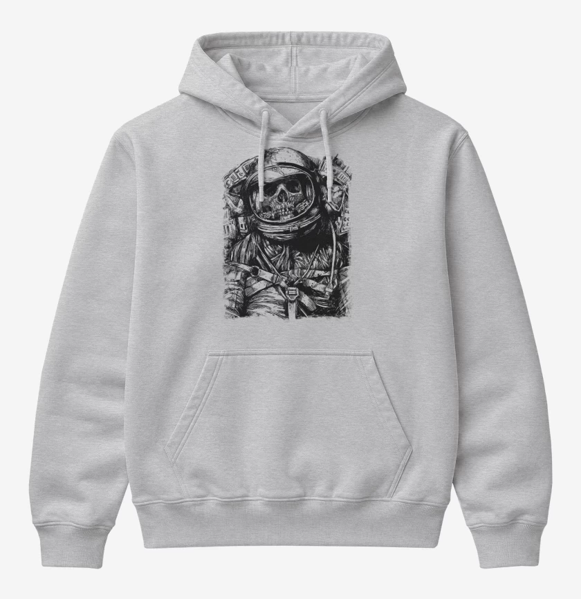 Poleron Canguro básico Gris Melange de Espacio 3