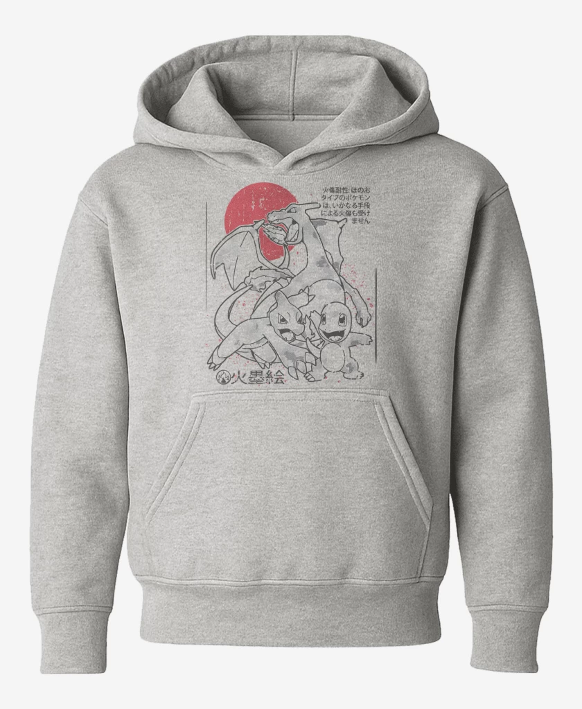 Poleron de niño Gris Melange de Team Fuego
