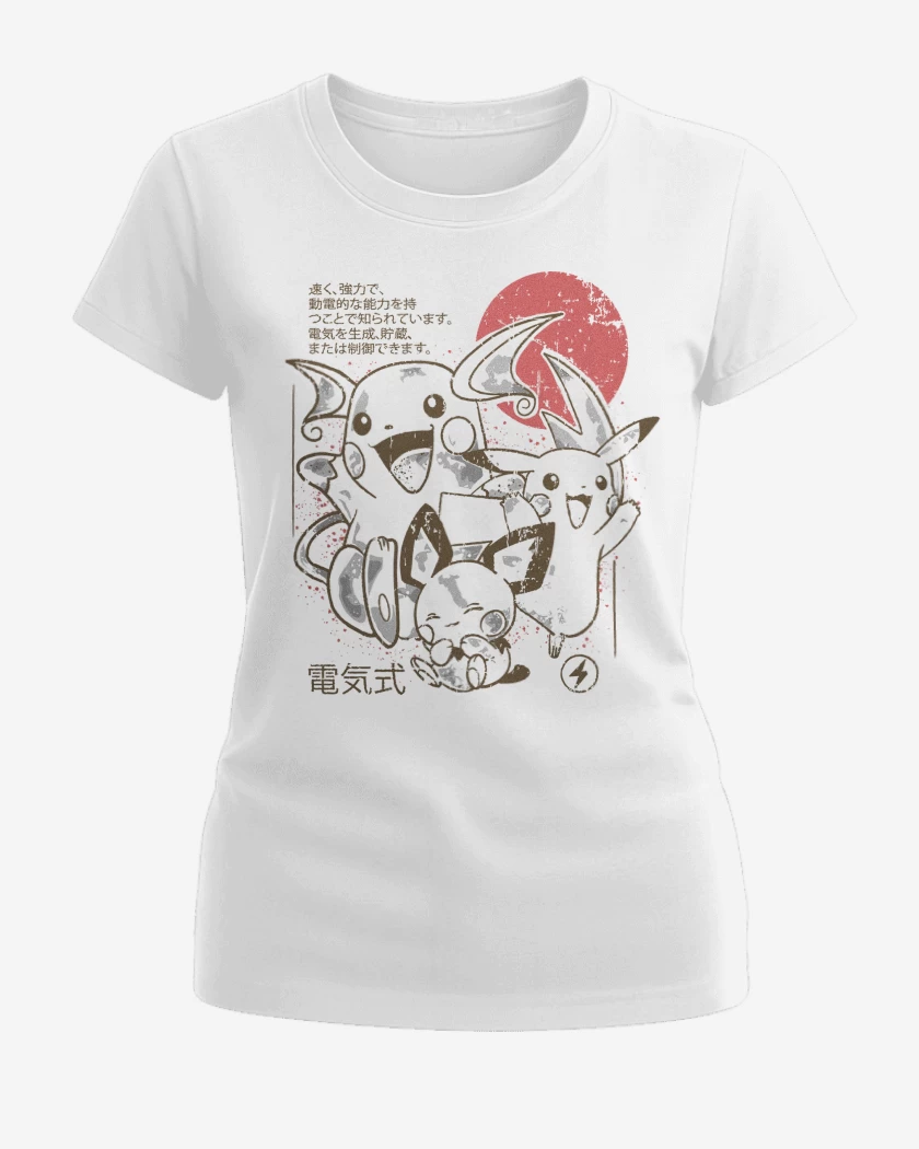 Polera de Mujer Blanco de Team Electricidad 