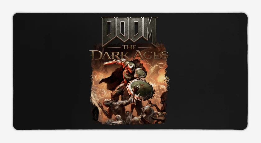 Mouse pad Gamer Negro de Doom Dark Ages