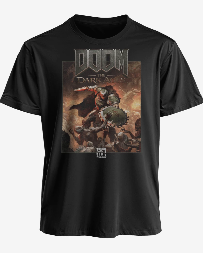 Polera premium Negro de Doom The Dark Ages