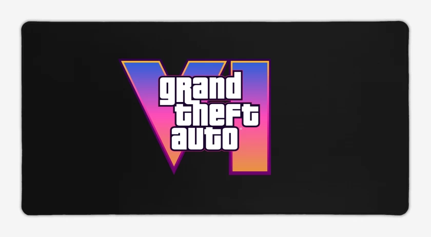 Mouse pad Gamer Negro de GTA VI