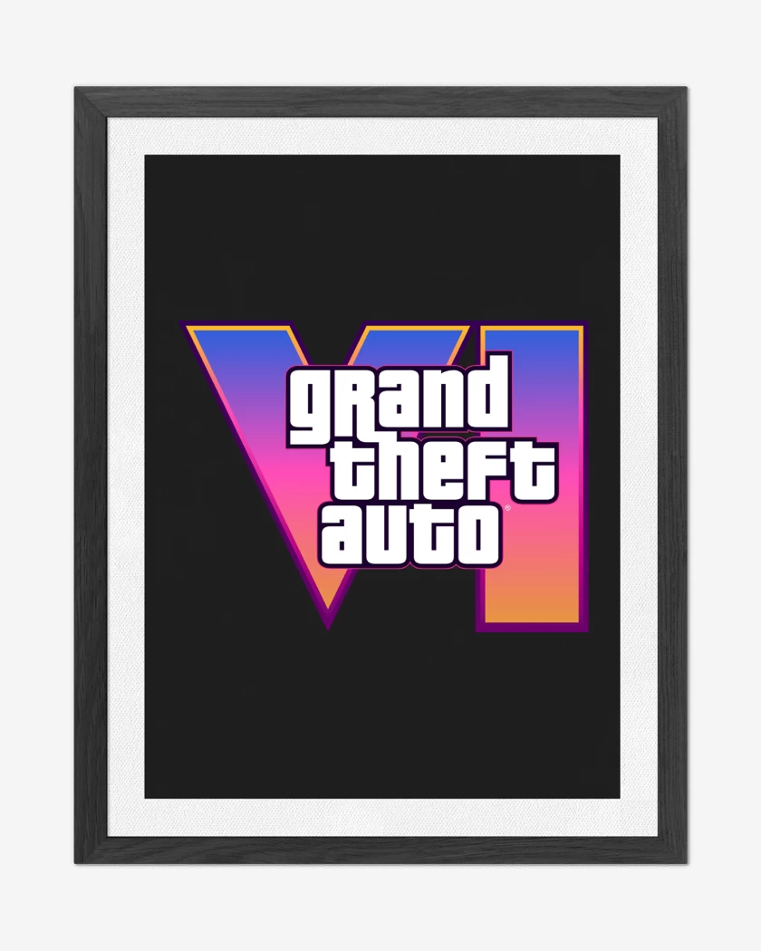 Cuadro decorativo Negro de GTA VI