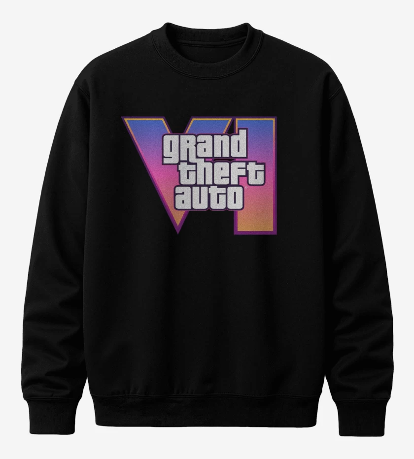 Poleron polo Negro de GTA VI