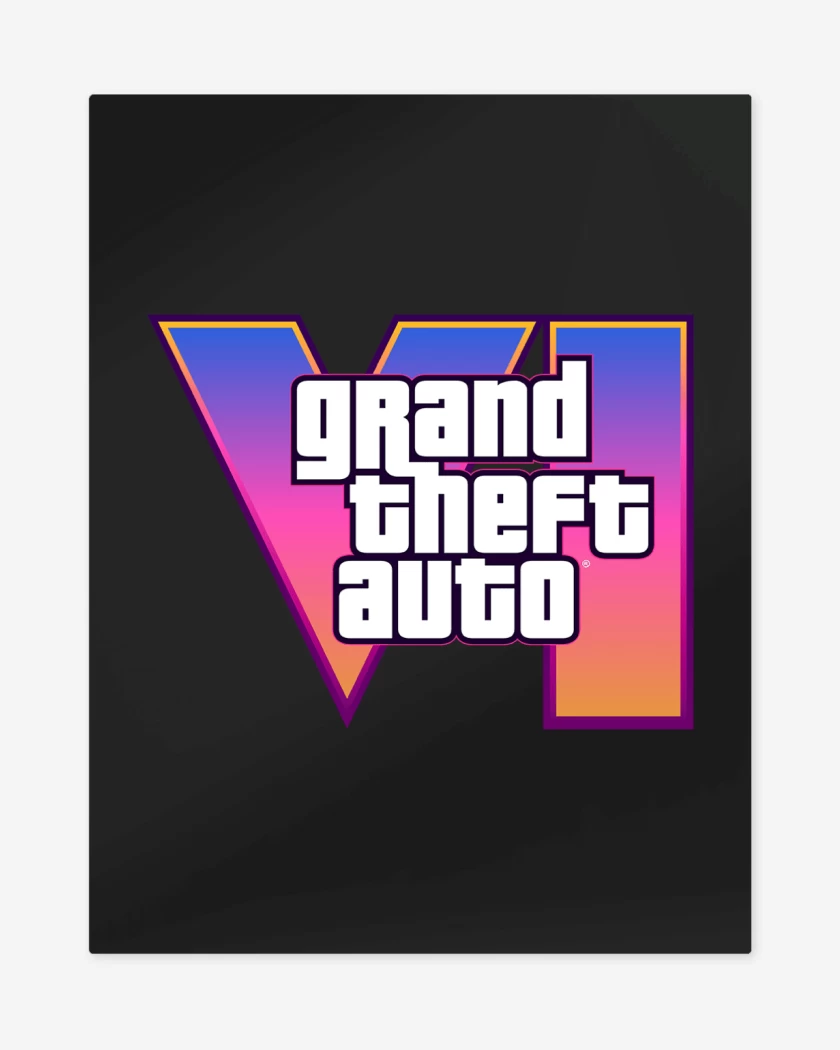 Print metalico Negro de GTA VI