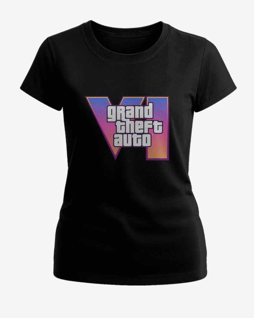 Polera de Mujer Negro de GTA VI