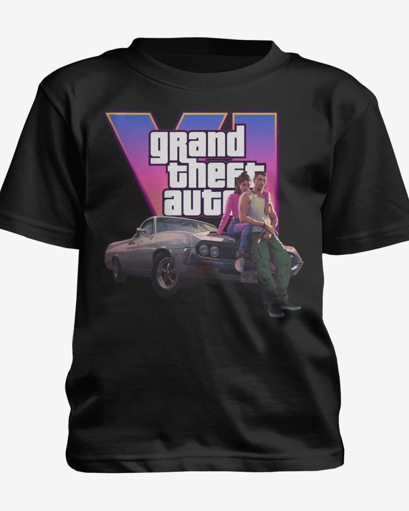 Polera de niño GTA VI Jason & Lucia
