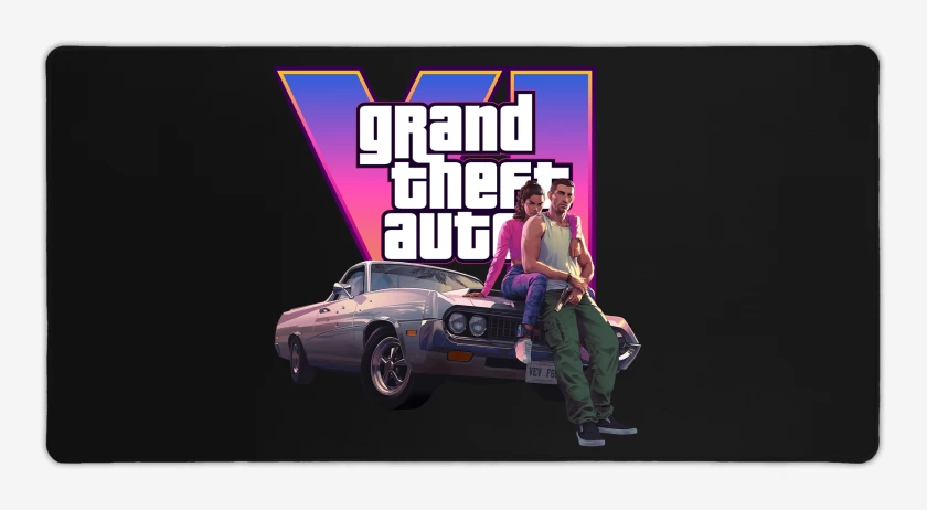 Mouse pad Gamer GTA VI Jason & Lucia