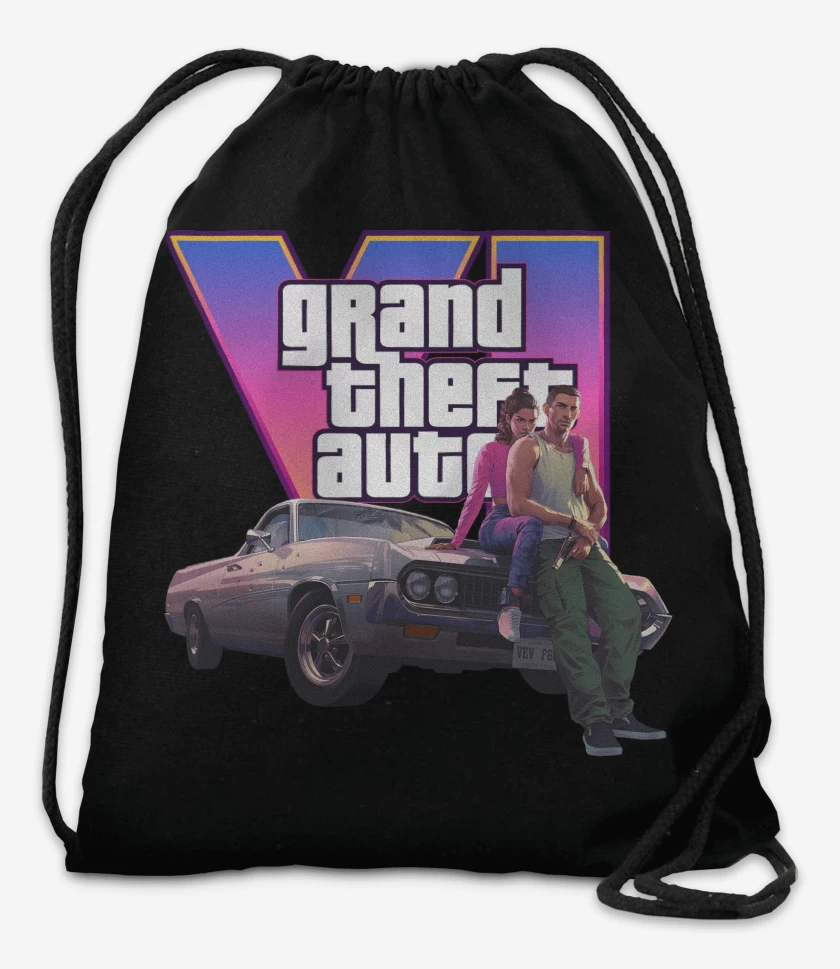 Mochila Negro de GTA VI Jason & Lucia