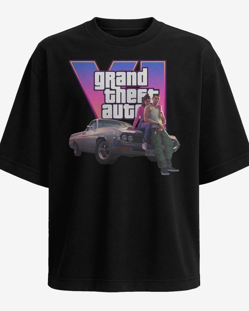 Polera Oversize GTA VI Jason & Lucia