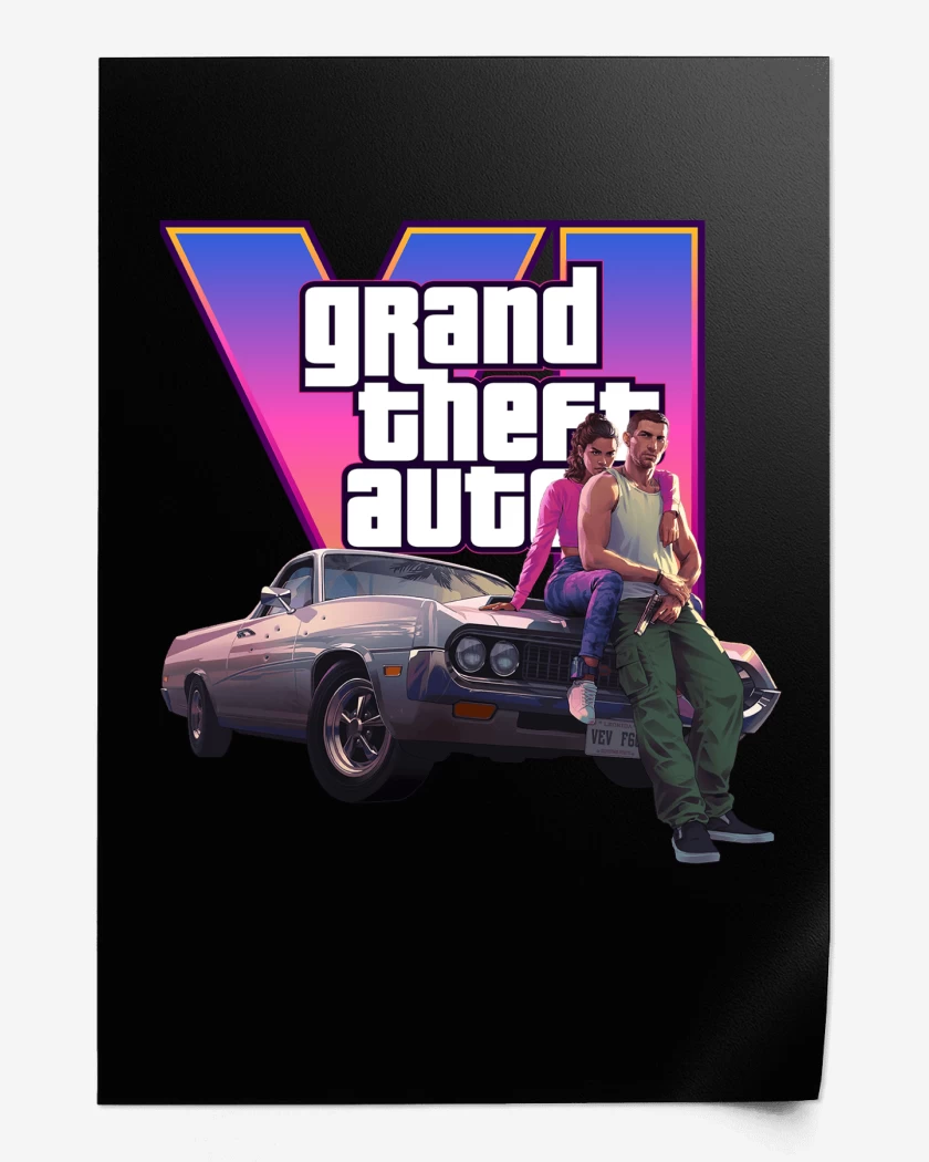 Print GTA VI Jason & Lucia