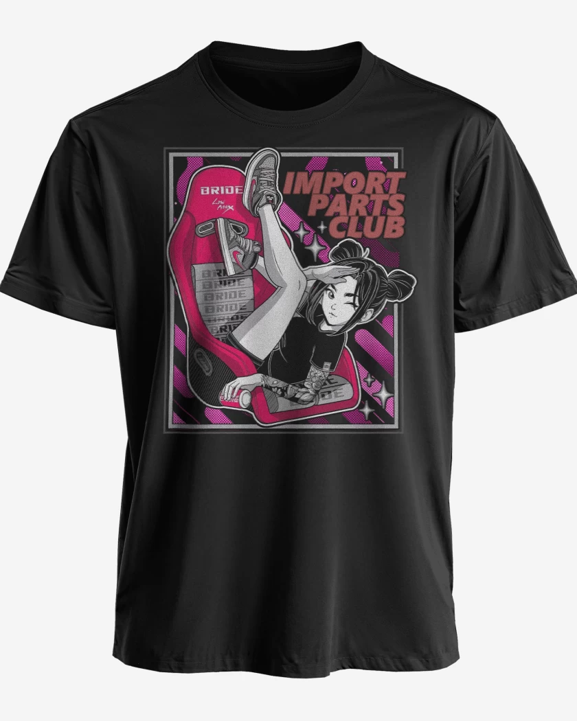 Polera premium Negro de Auto Parts