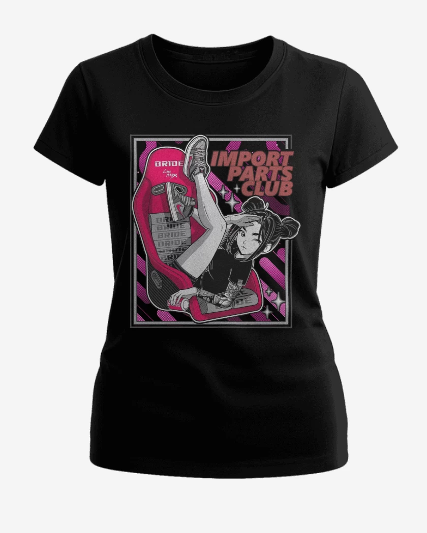 Polera de Mujer Negro de Auto Parts