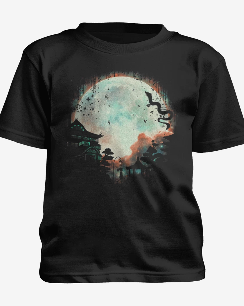 Polera de niño Negro de Shihiro full color