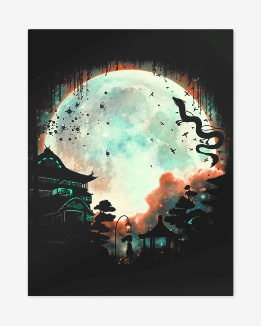 Print metalico Negro de Shihiro full color