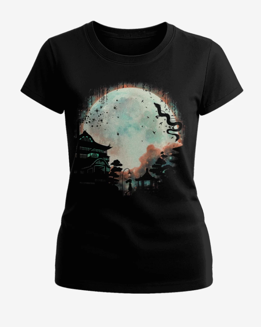 Polera de Mujer Negro de Shihiro full color