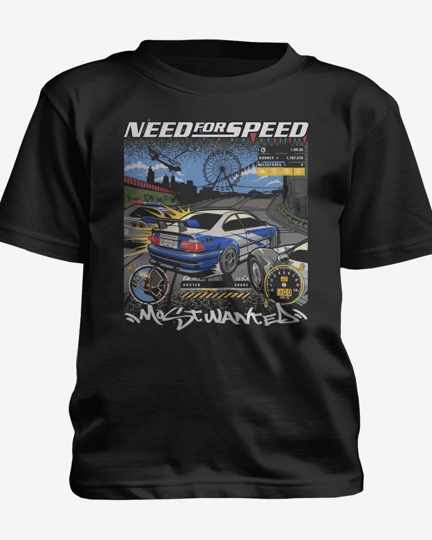 Polera de niño Negro de Most Wanted